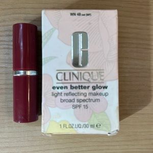 Clinique Bundle- Even Better Glow Makeup and Lipstick